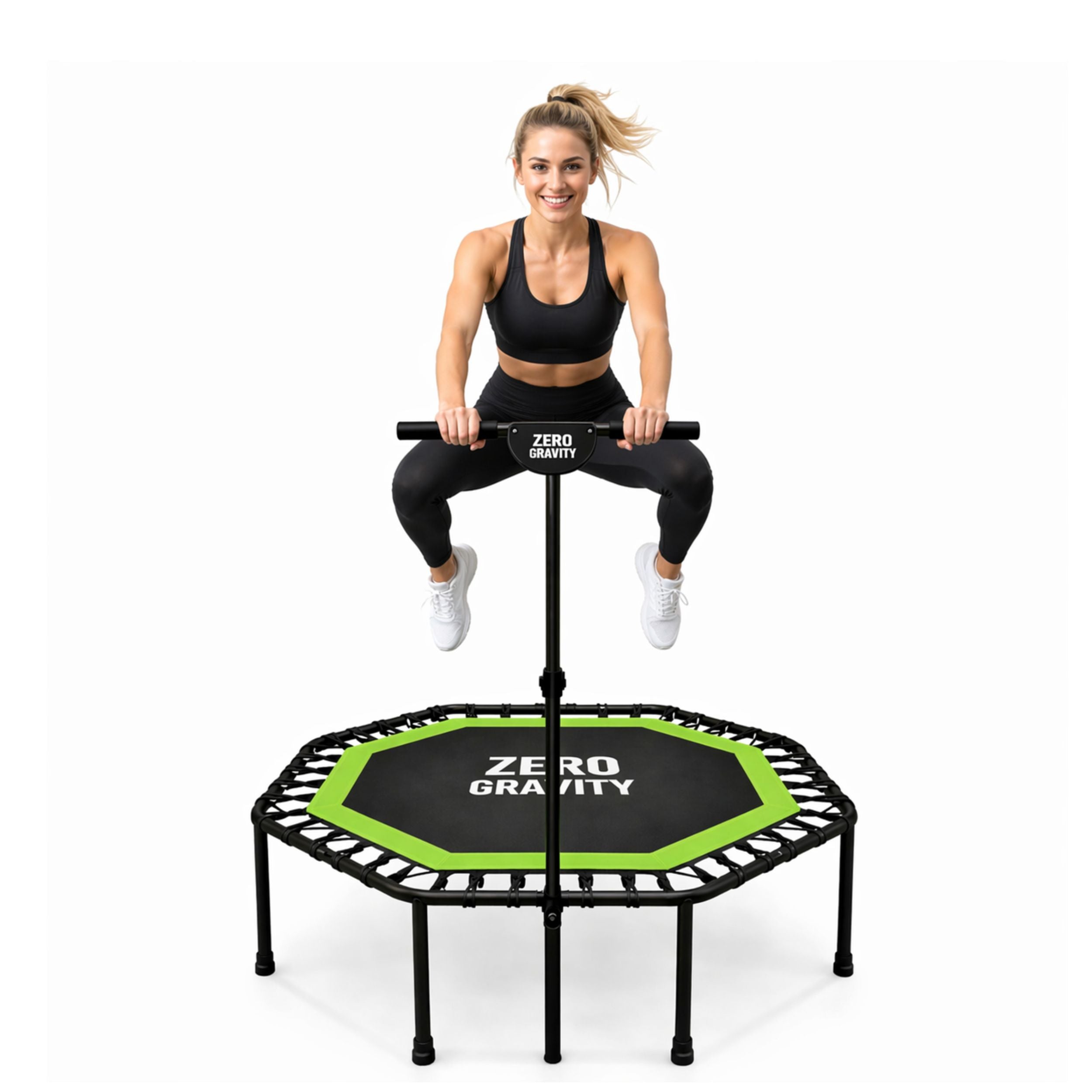 Zero Gravity Fitness Trampolin grün - Nutzer bis 130kg