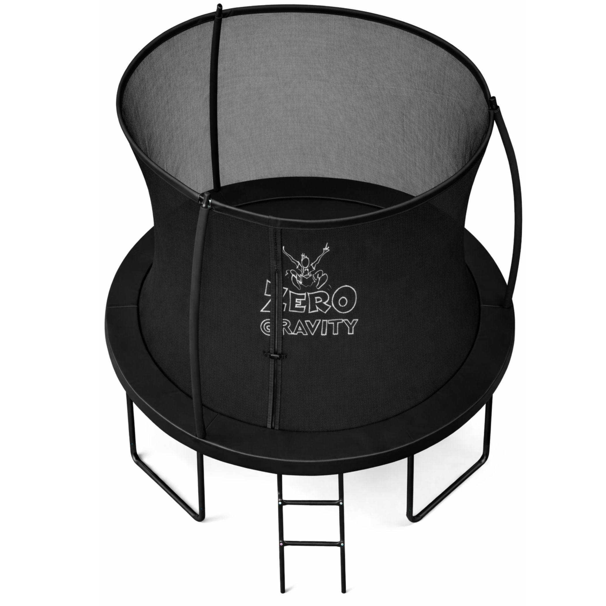 Zero Gravity Trampolin Ø 244 cm inkl. Leiter & Bodenanker - Nutzer bis 75kg