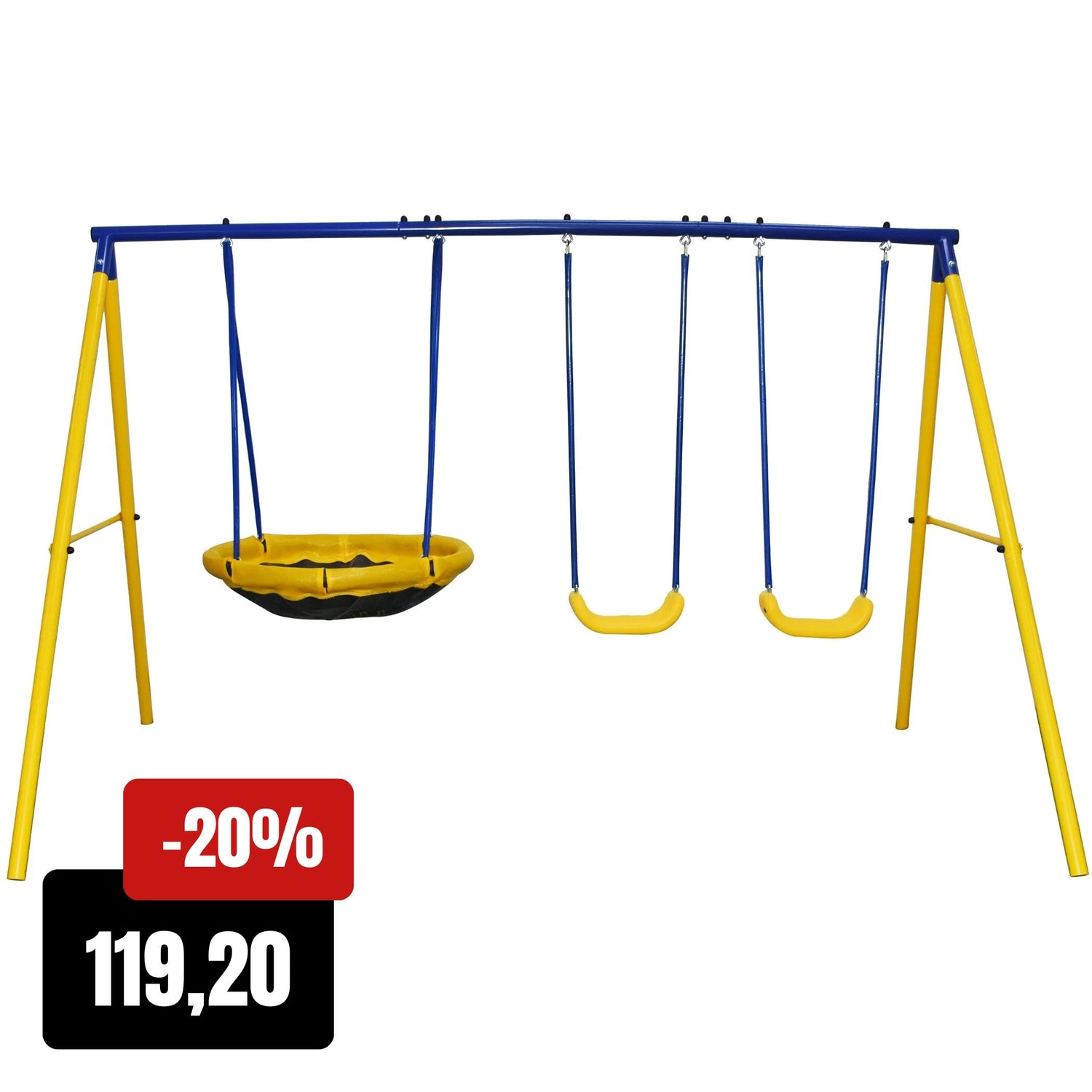 Space Shuttle Schaukel für 4 Kinder, Max. Belastungsgewicht 180kg