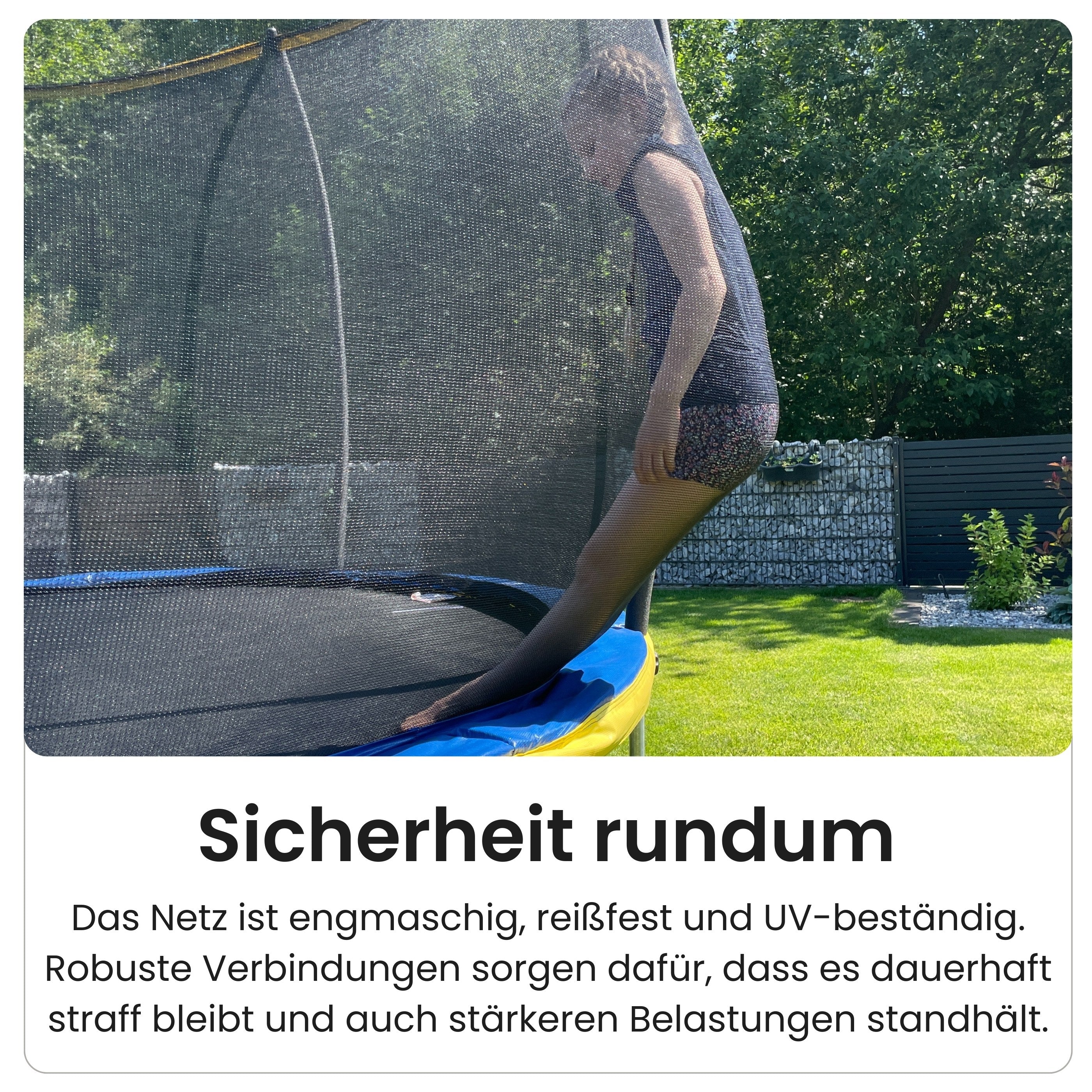 Zero Gravity Trampolin Ø 244 cm inkl. Leiter & Bodenanker - Nutzer bis 75kg