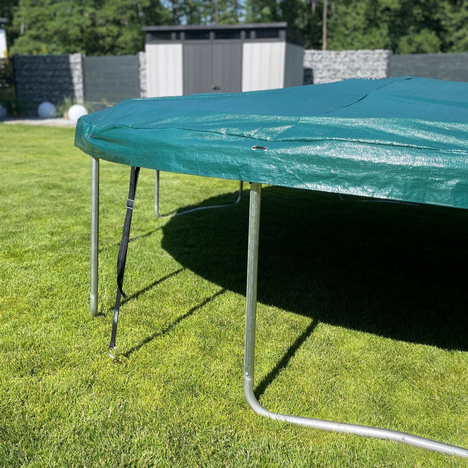 Bodenanker-Set - 4 spiralförmige Bodenanker inkl. Befestigungsgurte