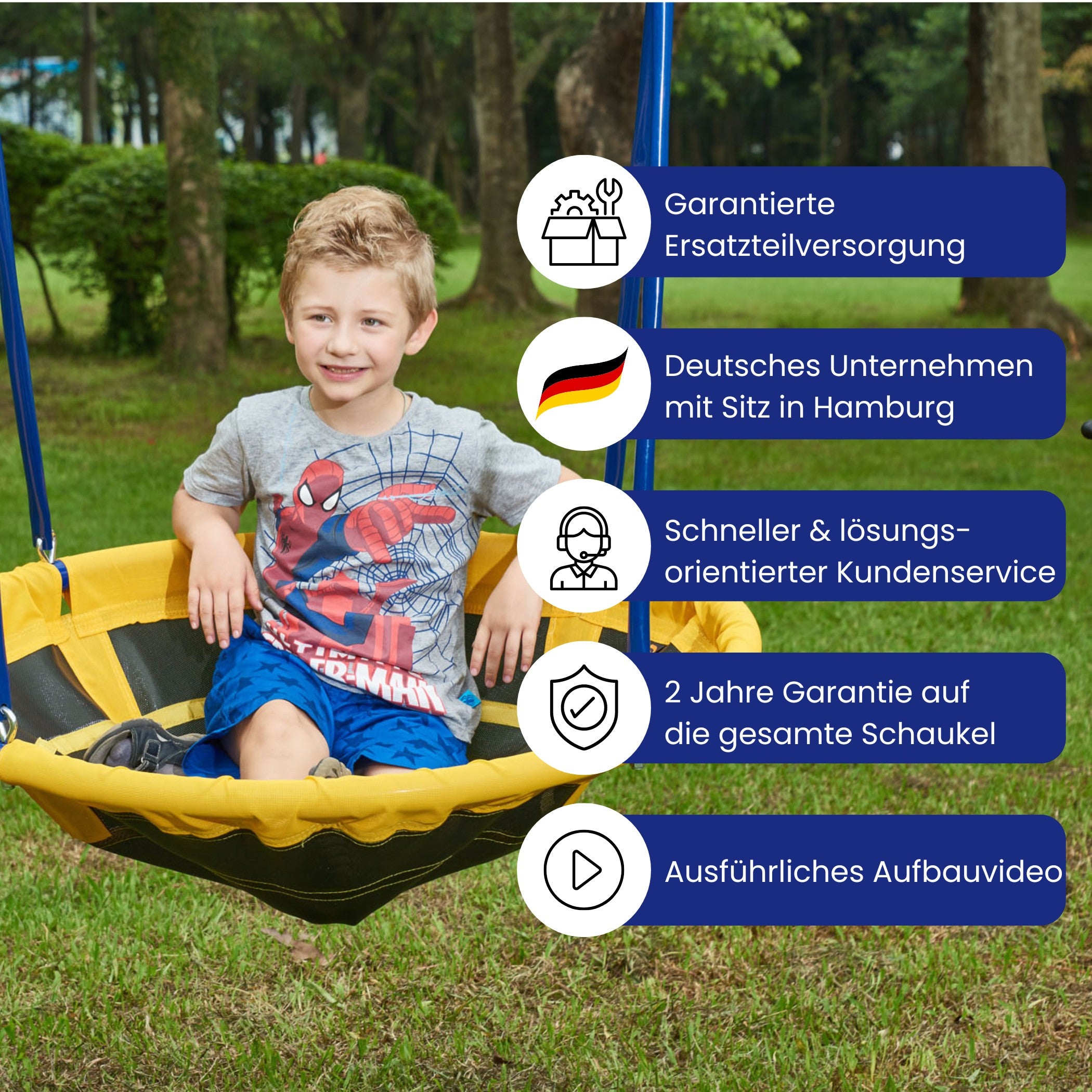 UFO Schaukel für 2 Kinder, Max. Belastungsgewicht 90kg