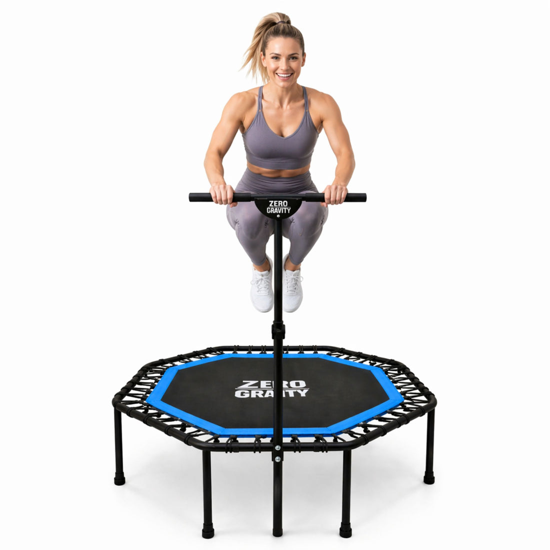 Zero Gravity Fitness Trampolin blau - Nutzer bis 130kg