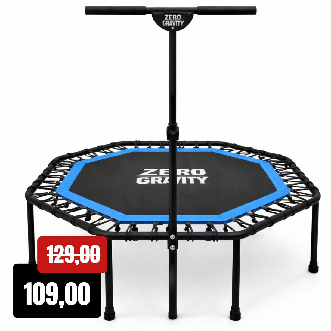 Zero Gravity Fitness Trampolin blau - Nutzer bis 130kg