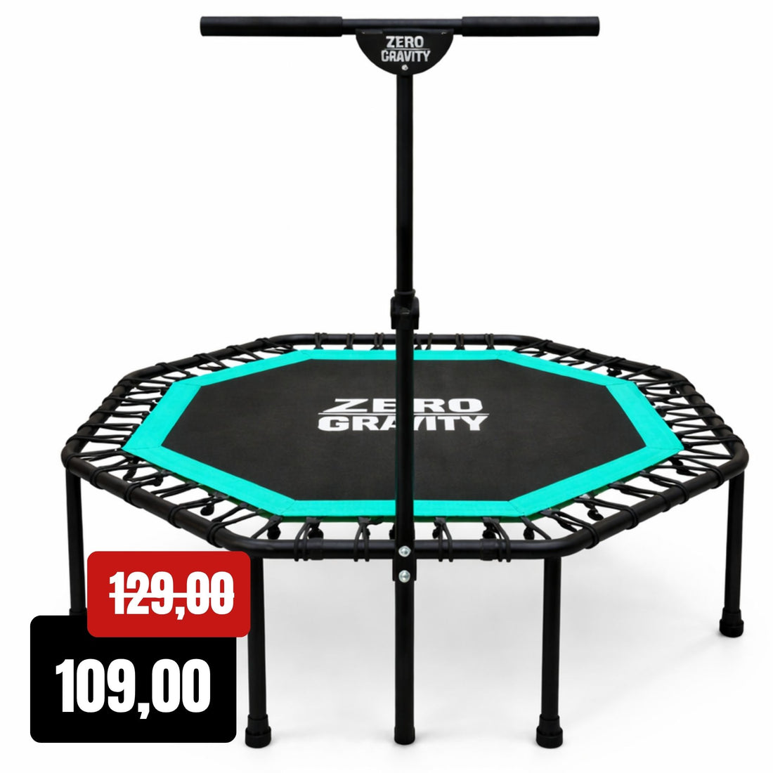 Zero Gravity Fitness Trampolin türkis - Nutzer bis 130kg
