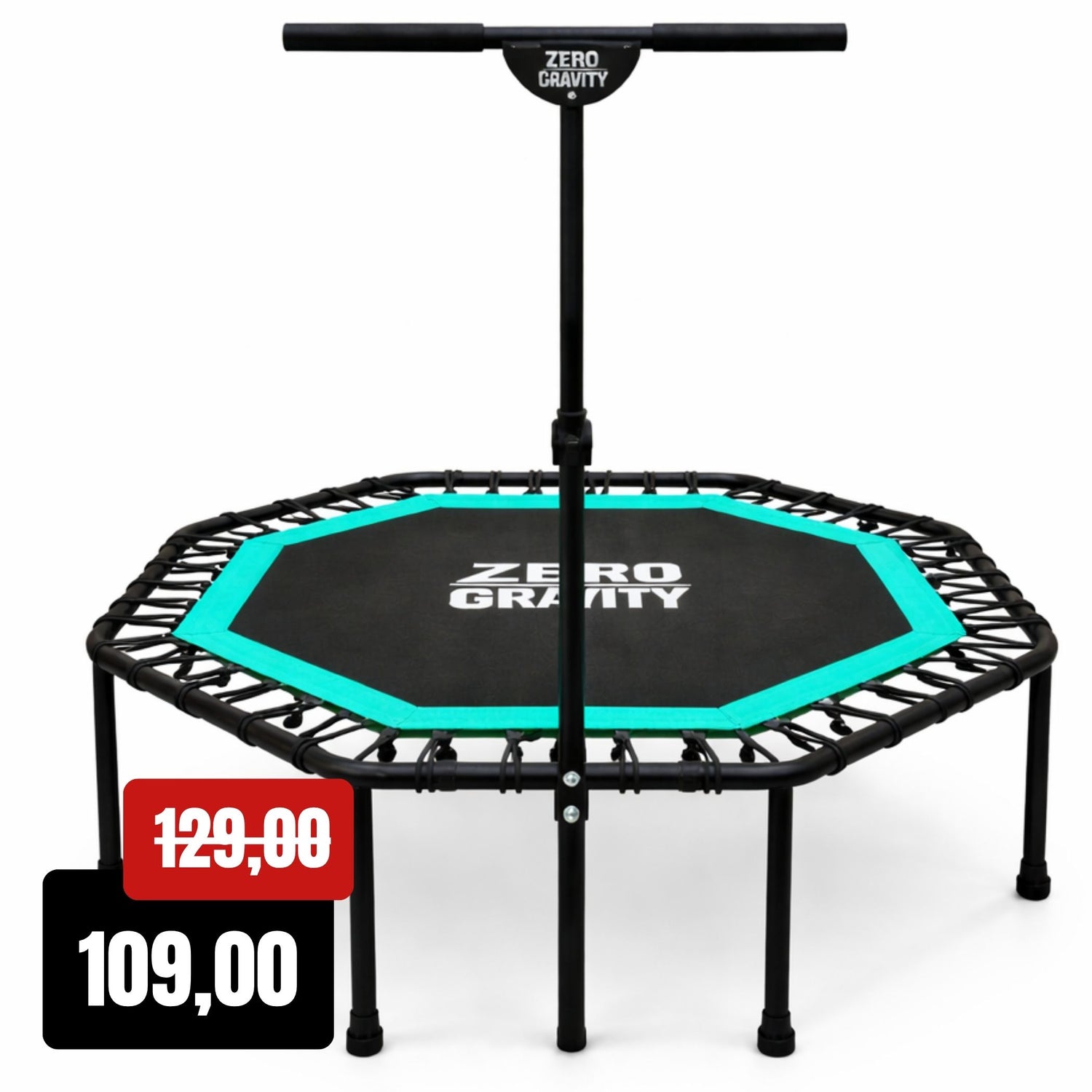 Zero Gravity Fitness Trampolin türkis - Nutzer bis 130kg