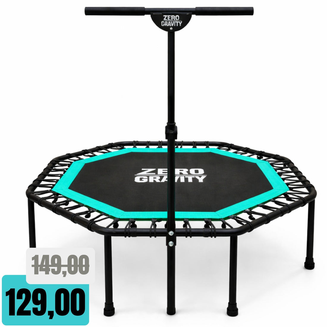 Zero Gravity Fitness Trampolin türkis - Nutzer bis 130kg