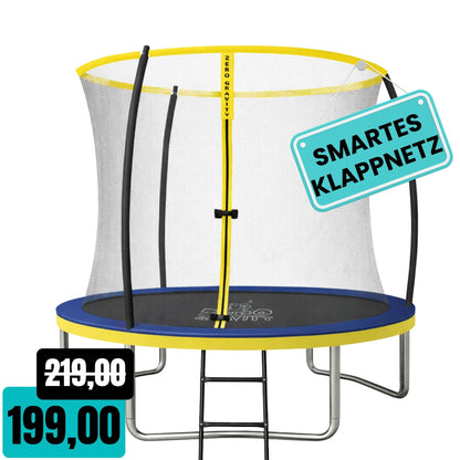 Zero Gravity Trampolin  Ø 244 cm inkl. Leiter &amp; Bodenanker - Nutzer bis 75kg