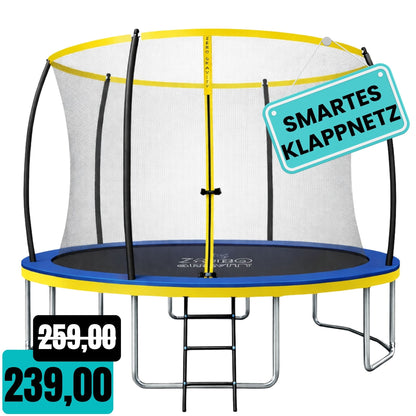Zero Gravity Trampolin Ø 305 cm inkl. Leiter &amp; Bodenanker - Nutzer bis 120kg