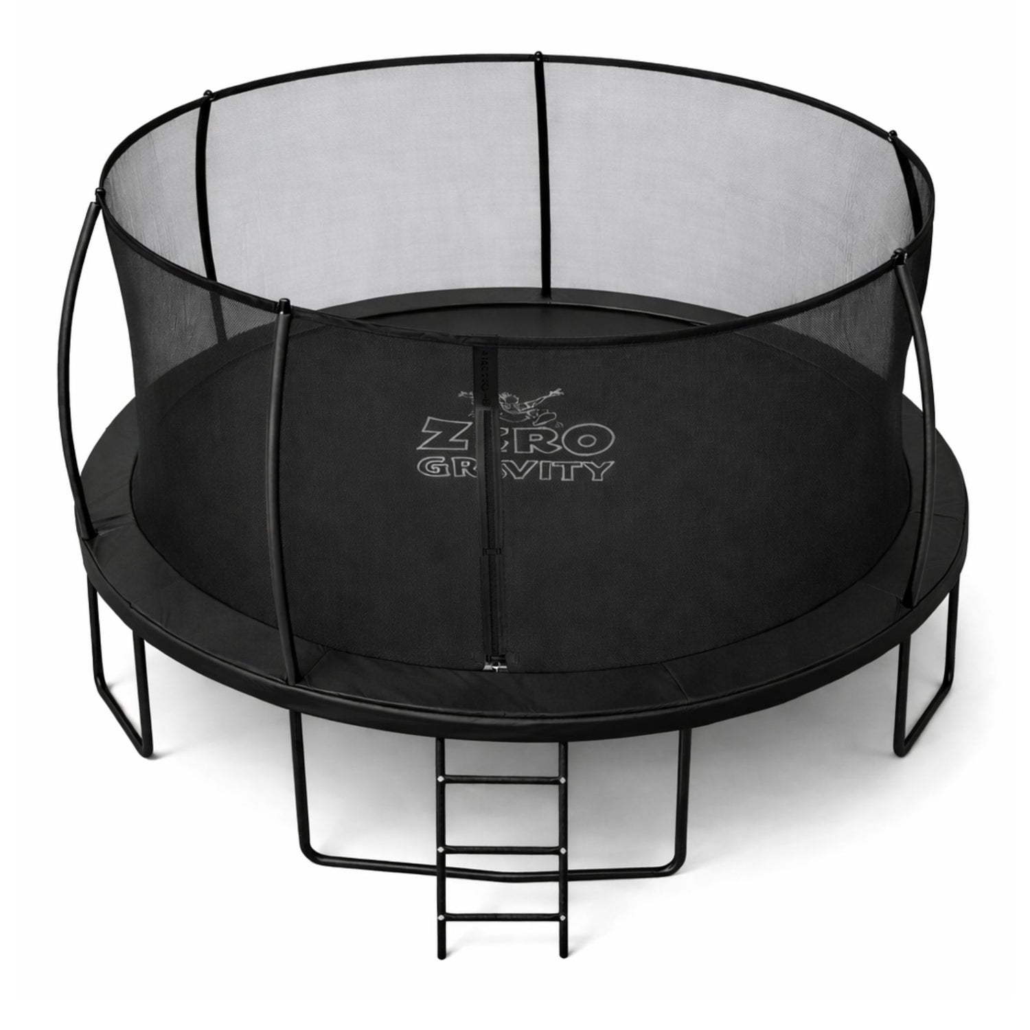 Zero Gravity Trampolin Ø 366 cm inkl. Leiter &amp; Bodenanker - Nutzer bis 150kg