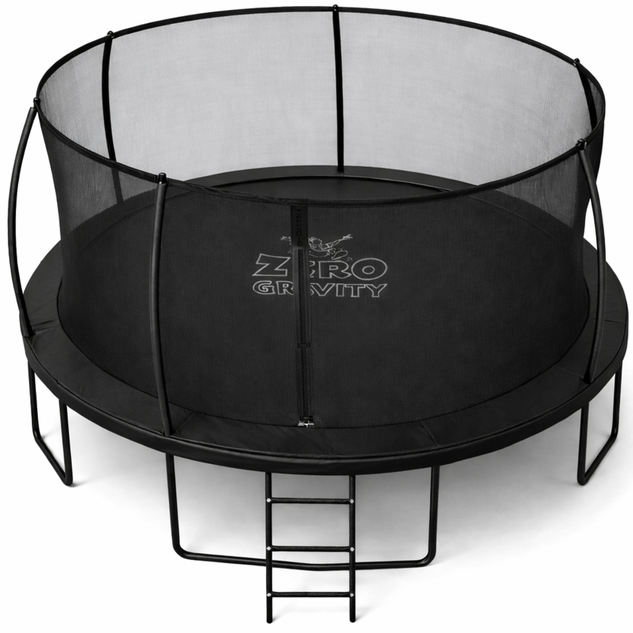 Zero Gravity Trampolin Ø 427 cm inkl. Leiter &amp; Bodenanker - Nutzer bis 150kg