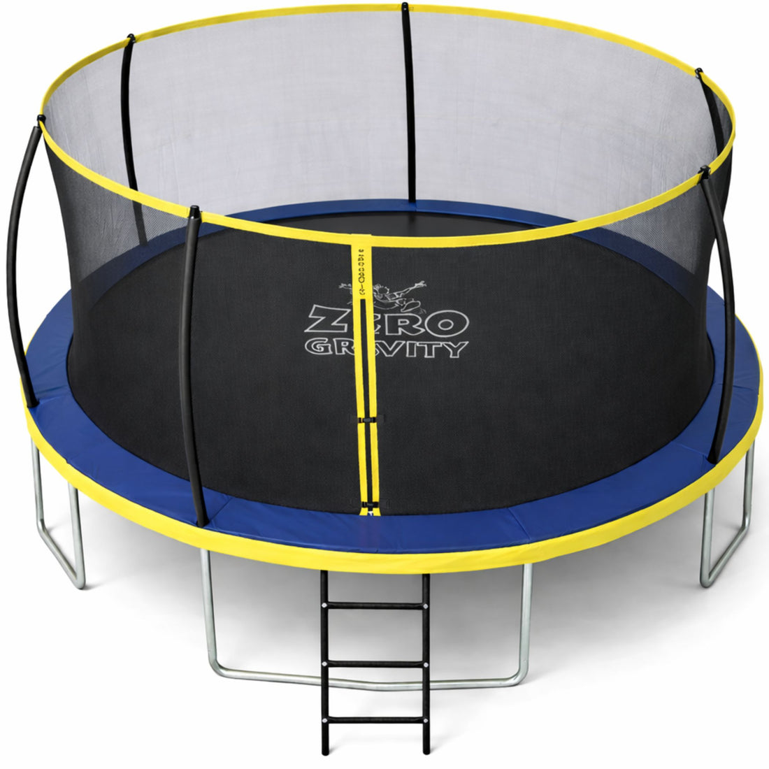 Zero Gravity Trampolin Ø 427 cm inkl. Leiter &amp; Bodenanker - Nutzer bis 150kg