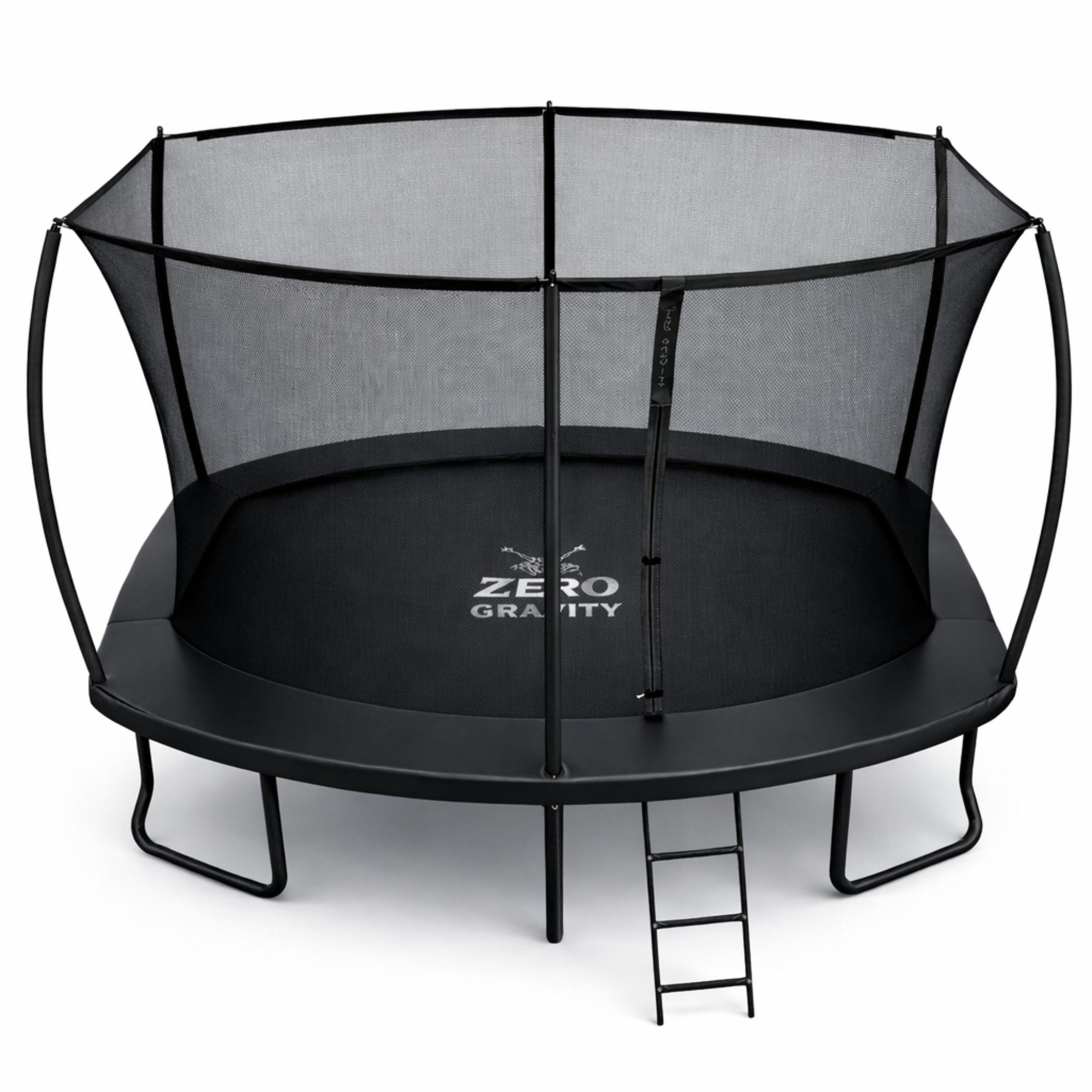 Zero Gravity Trampolin 305x213cm inkl. Leiter &amp; Bodenanker - Nutzer bis 100kg
