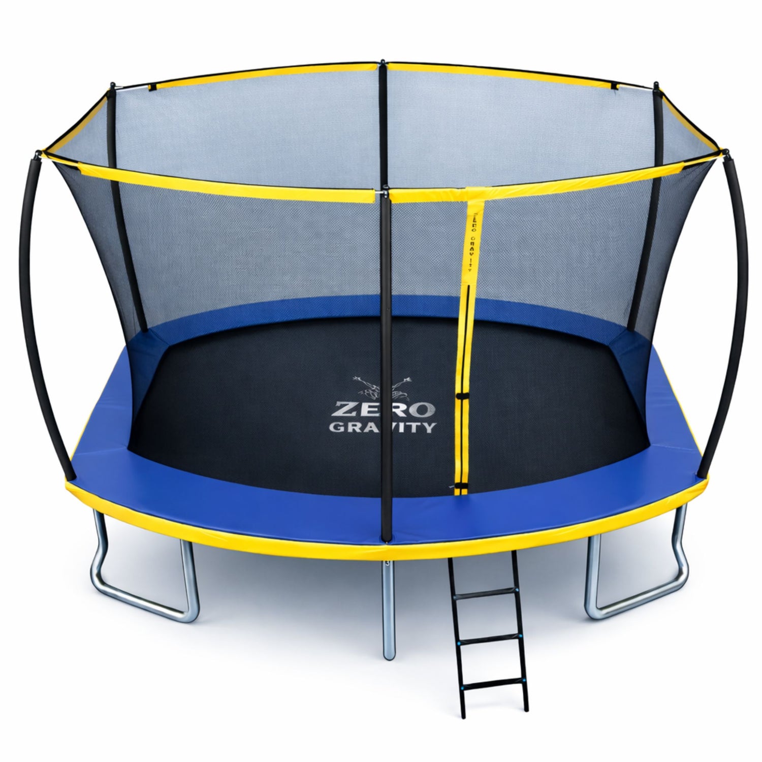Zero Gravity Trampolin 305x213cm inkl. Leiter &amp; Bodenanker - Nutzer bis 100kg