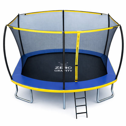 Zero Gravity Trampolin 366x244cm inkl. Leiter &amp; Bodenanker - bis 130kg