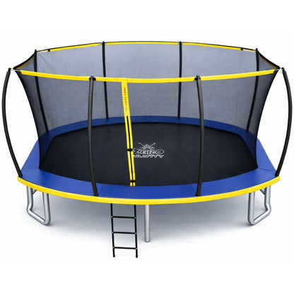 Zero Gravity Trampolin 457x305cm inkl. Leiter &amp; Bodenanker - Nutzer bis 130kg