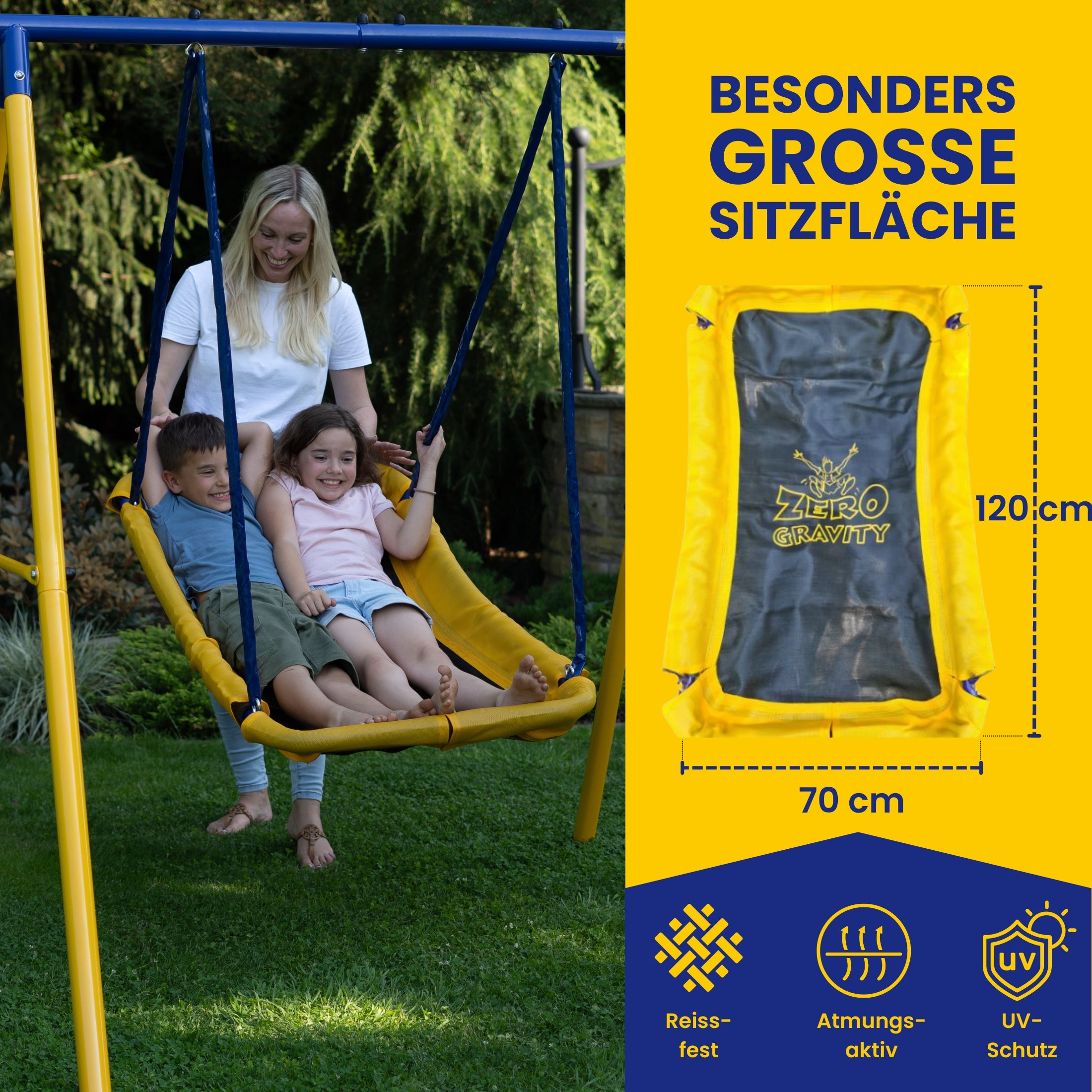 Magic Carpet Schaukel für 2 Kinder, Max. Belastungsgewicht 90kg