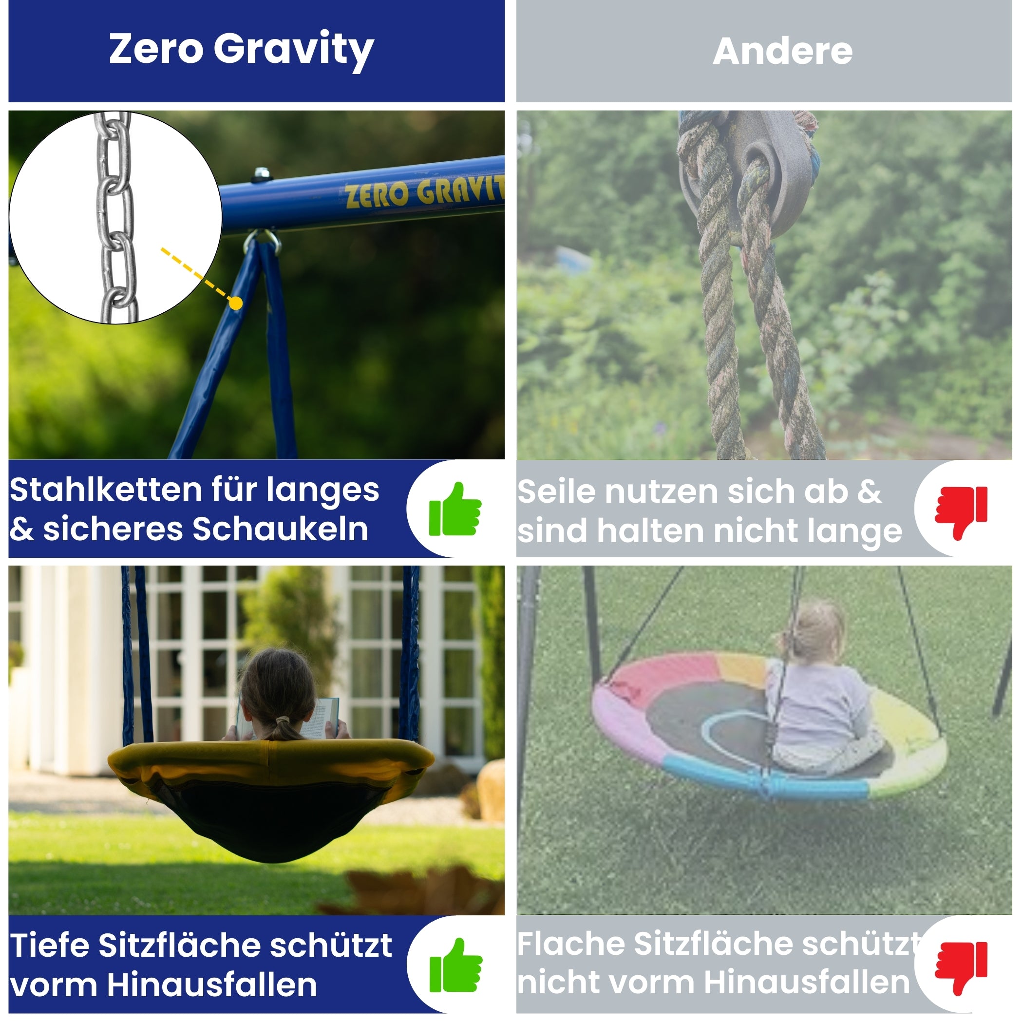 Magic Carpet Schaukel für 2 Kinder, Max. Belastungsgewicht 90kg