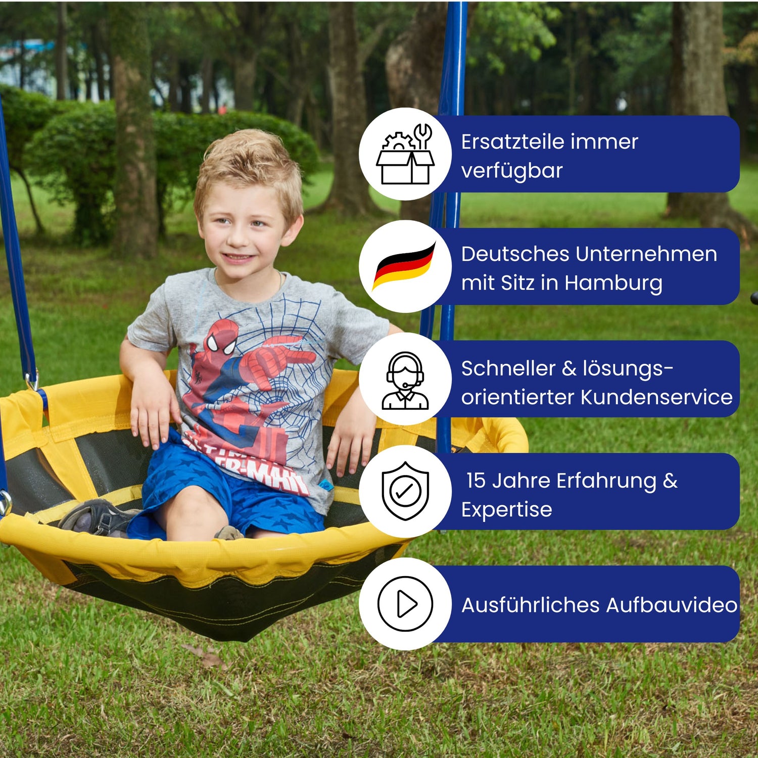 UFO Schaukel für 2 Kinder, Max. Belastungsgewicht 90kg