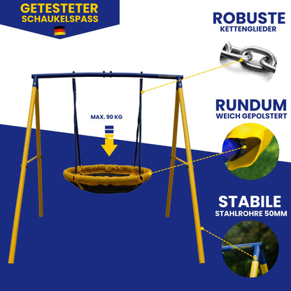 UFO Schaukel für 2 Kinder, Max. Belastungsgewicht 90kg