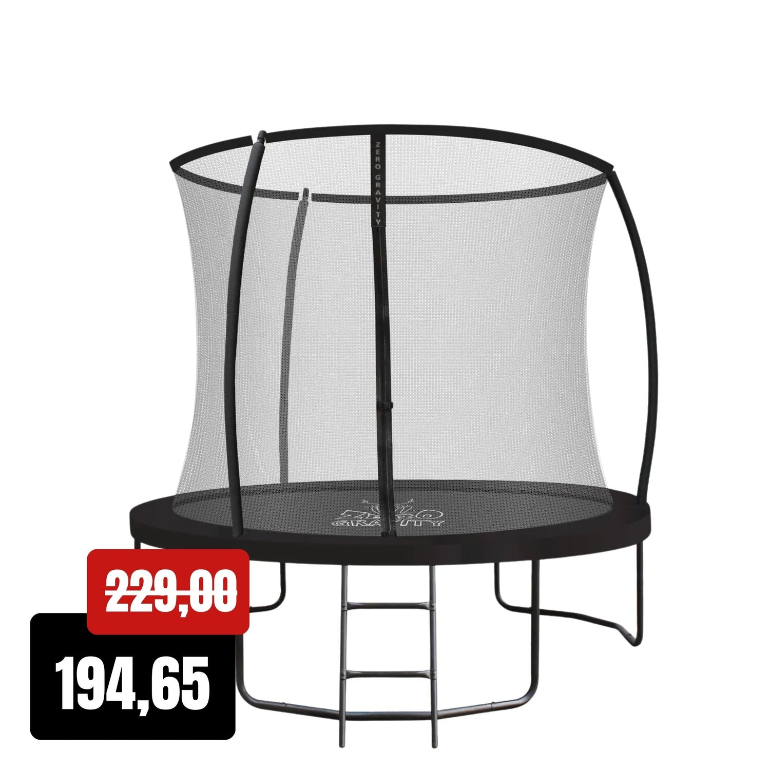 Zero Gravity Trampolin Ø 244 cm inkl. Leiter - Nutzer bis 75kg