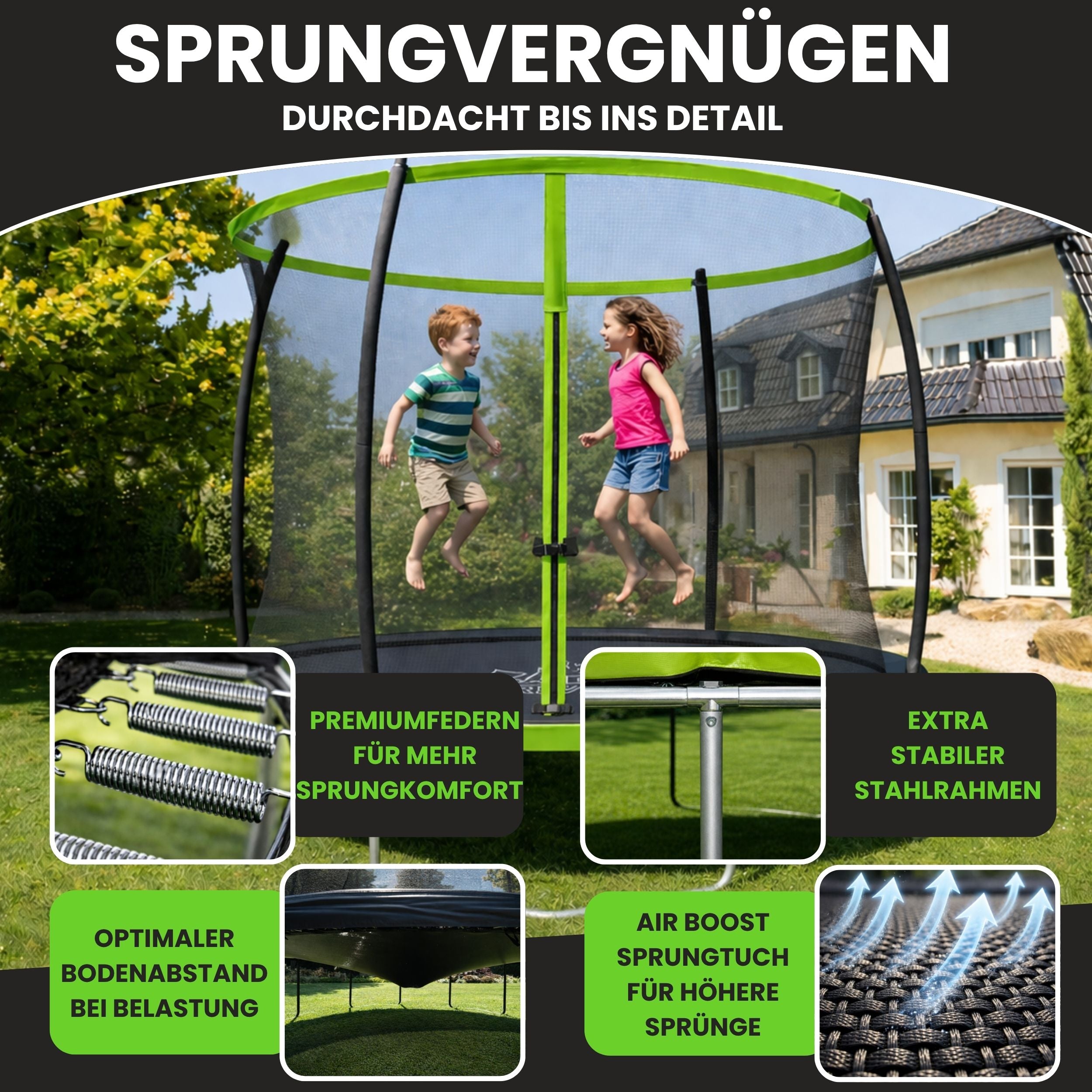 Zero Gravity Trampolin Ø 305 cm - Nutzer bis 100kg