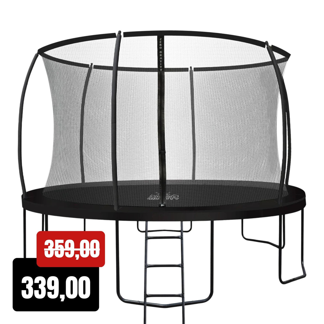Zero Gravity Trampolin Ø 366 cm inkl. Leiter - Nutzer bis 150kg