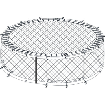 Trampolin Rahmennetze rund für 183, 244, 305, 366, 427 cm