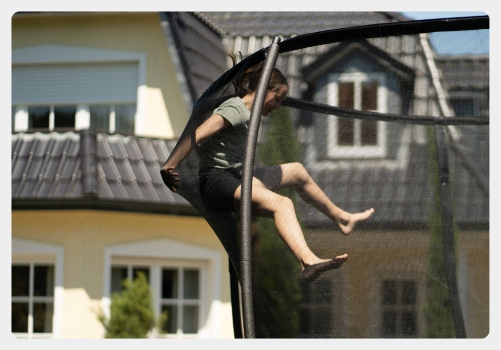 Trampolin Sicherheitsnetz (Teilenr. I) für 183, 244, 305, 366, 427 cm Black Edition