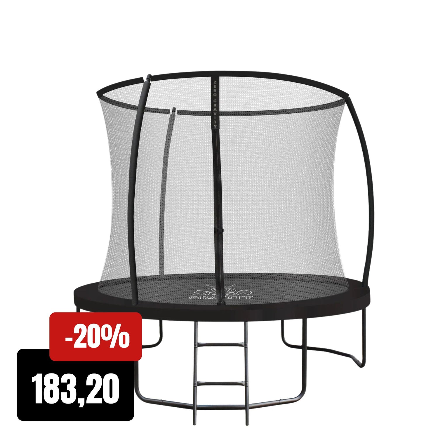Zero Gravity Trampolin Ø 244 cm inkl. Leiter - Nutzer bis 75kg