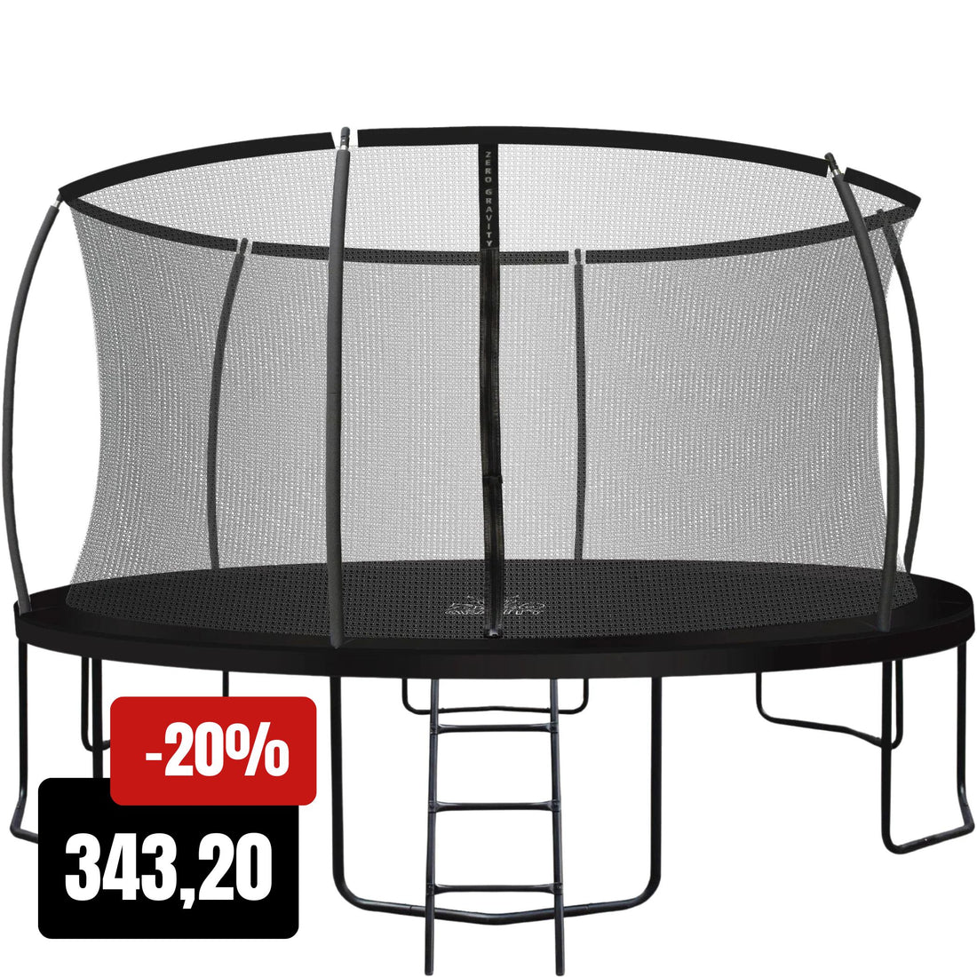 Zero Gravity Trampolin Ø 427 cm inkl. Leiter - Nutzer bis 150kg