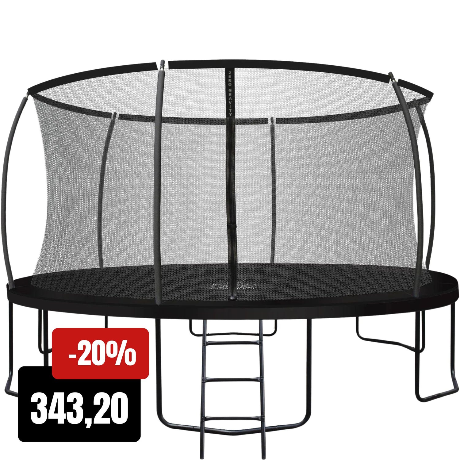 Zero Gravity Trampolin Ø 427 cm inkl. Leiter - Nutzer bis 150kg