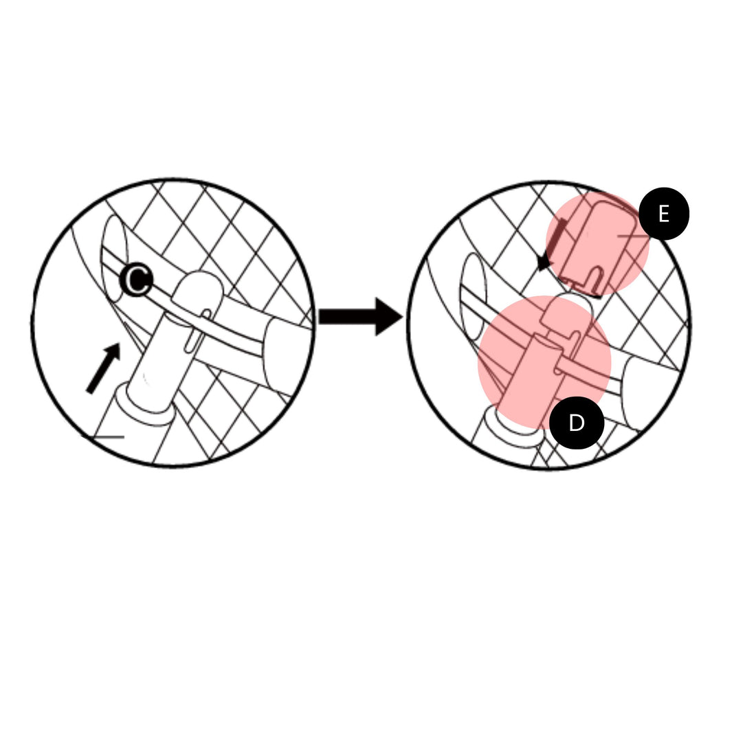 Trampolin Stabkappe mit Deckel (Teilenr. D & E)