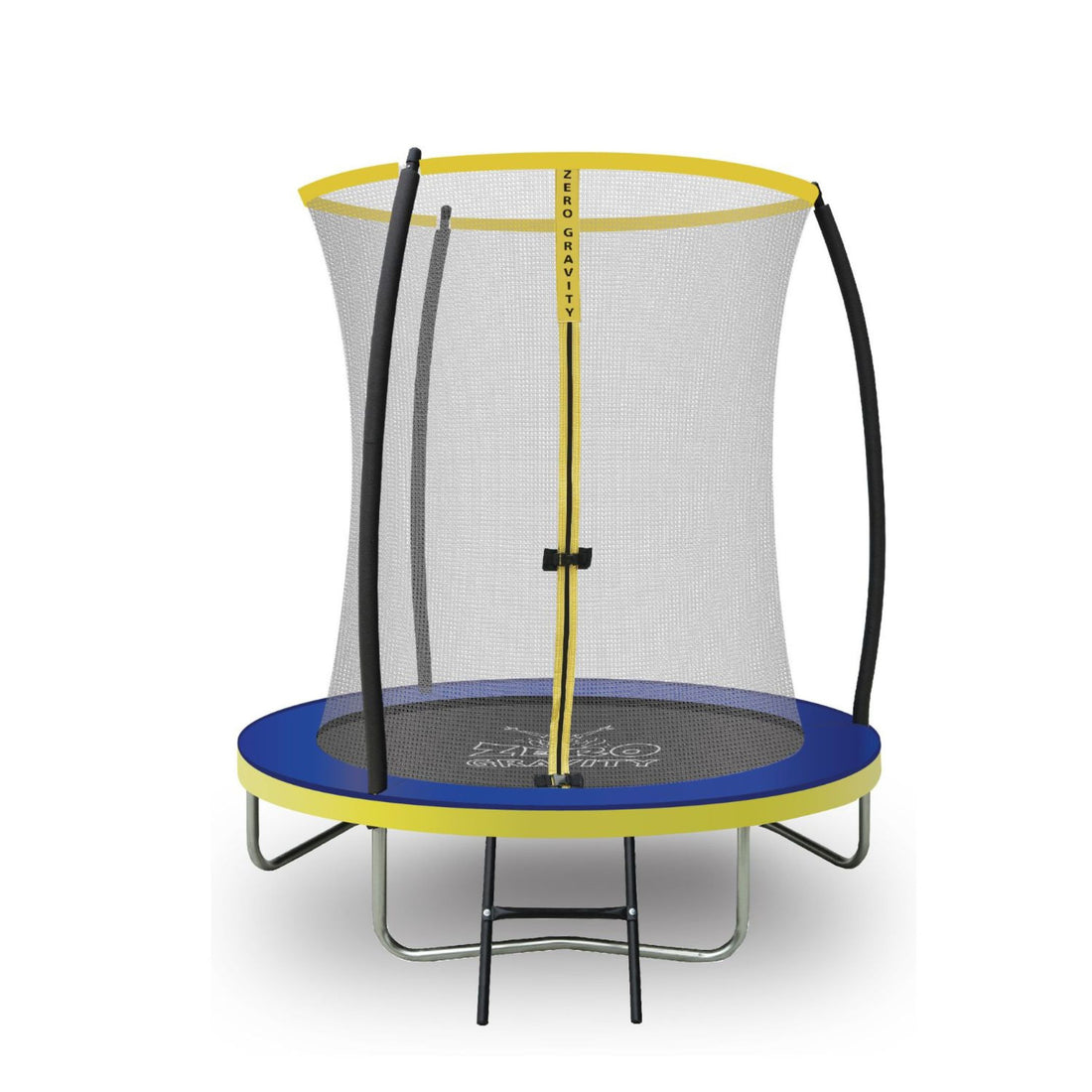 Trampolin (blau-gelb) Ø183cm inkl. Leiter - Nutzer bis 50kg - Ideal für ein Kind