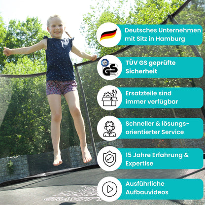 Zero Gravity Trampolin Ø 305 cm inkl. Leiter - Nutzer bis 120kg