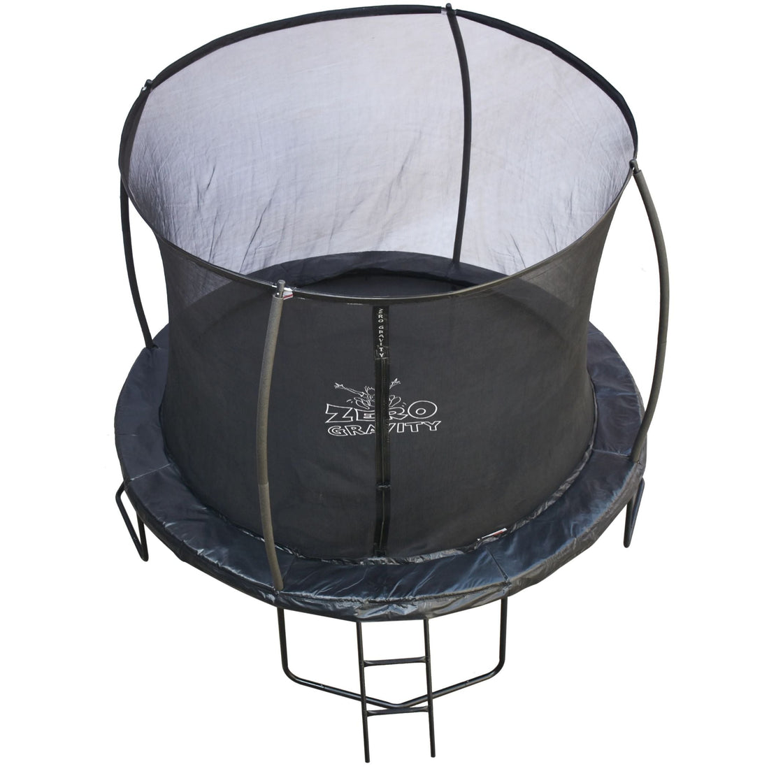 Trampolin (schwarz) Ø305cm inkl. Leiter - Nutzer bis 120kg - Ideal für bis zu 2 Kinder