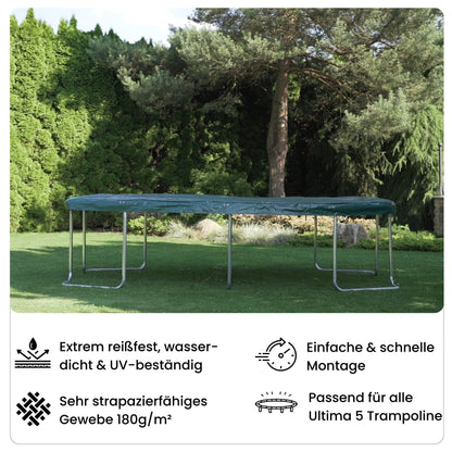 Ovale Trampolinabdeckung 305x213cm für alle Ultima 5