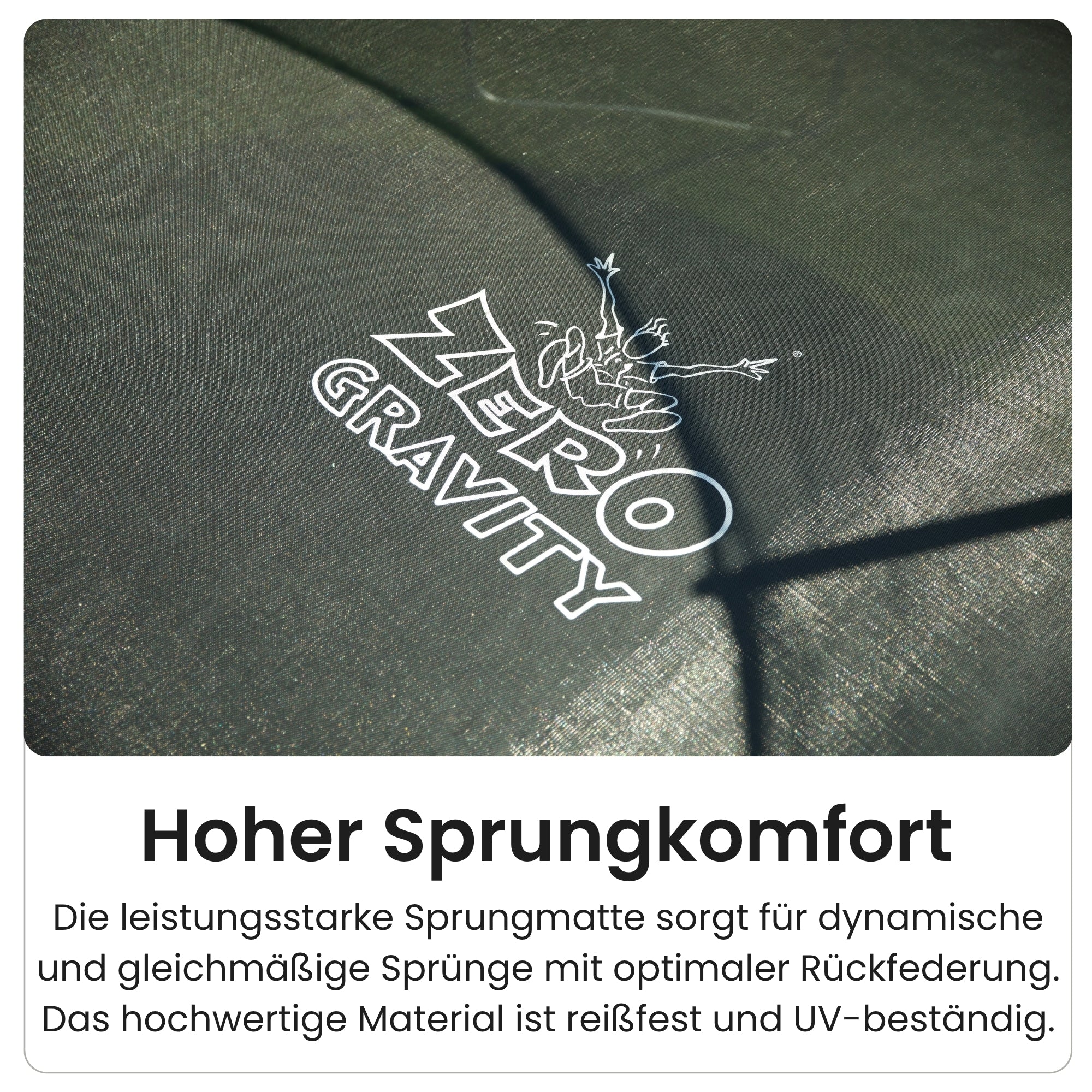 Zero Gravity Trampolin  Ø 244 cm inkl. Leiter &amp; Bodenanker-Set - Nutzer bis 75kg