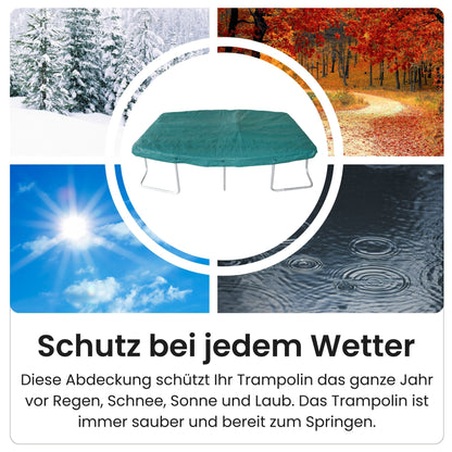 Ovale Trampolinabdeckung 305x213cm für alle Ultima 5